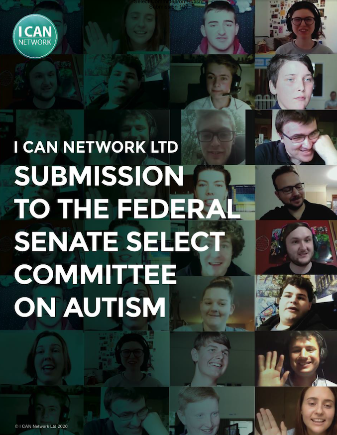 I CAN LTD. 2020 SUBMISSION FEDERAL SENATE SELECT COMMITTEE ON AUTISM